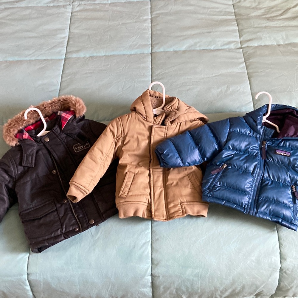 3 Infant hooded jackets ! Great condition!